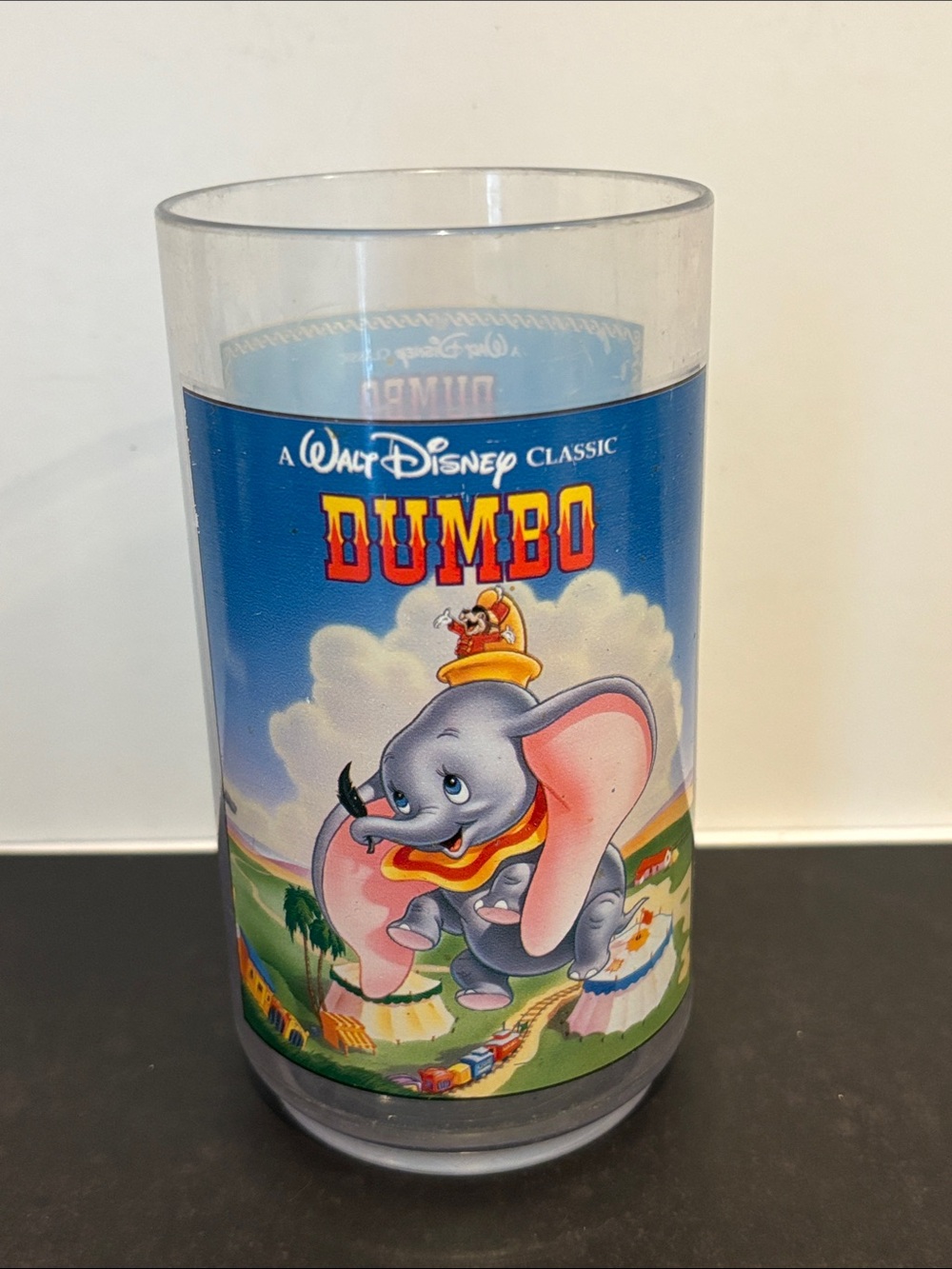 Vintage 1994 Burger King Walt Disney Classic Collector Series Dumbo Plastic Cup
